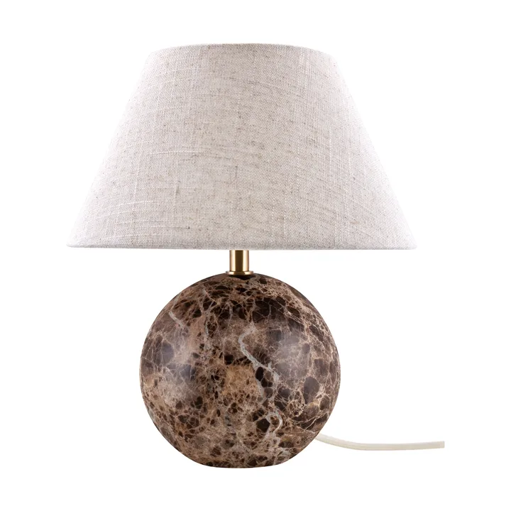 Castello 35 bordslampa - Brun marmor - Globen Lighting