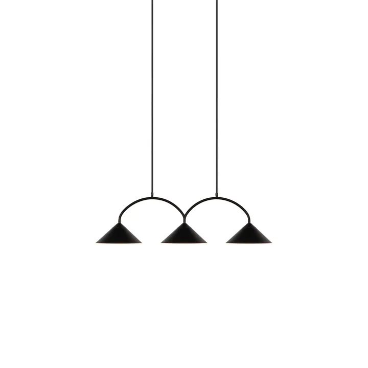 Curve pendel 3 - Svart - Globen Lighting