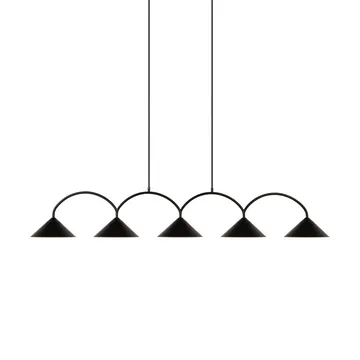 Curve pendel 5 - Svart - Globen Lighting