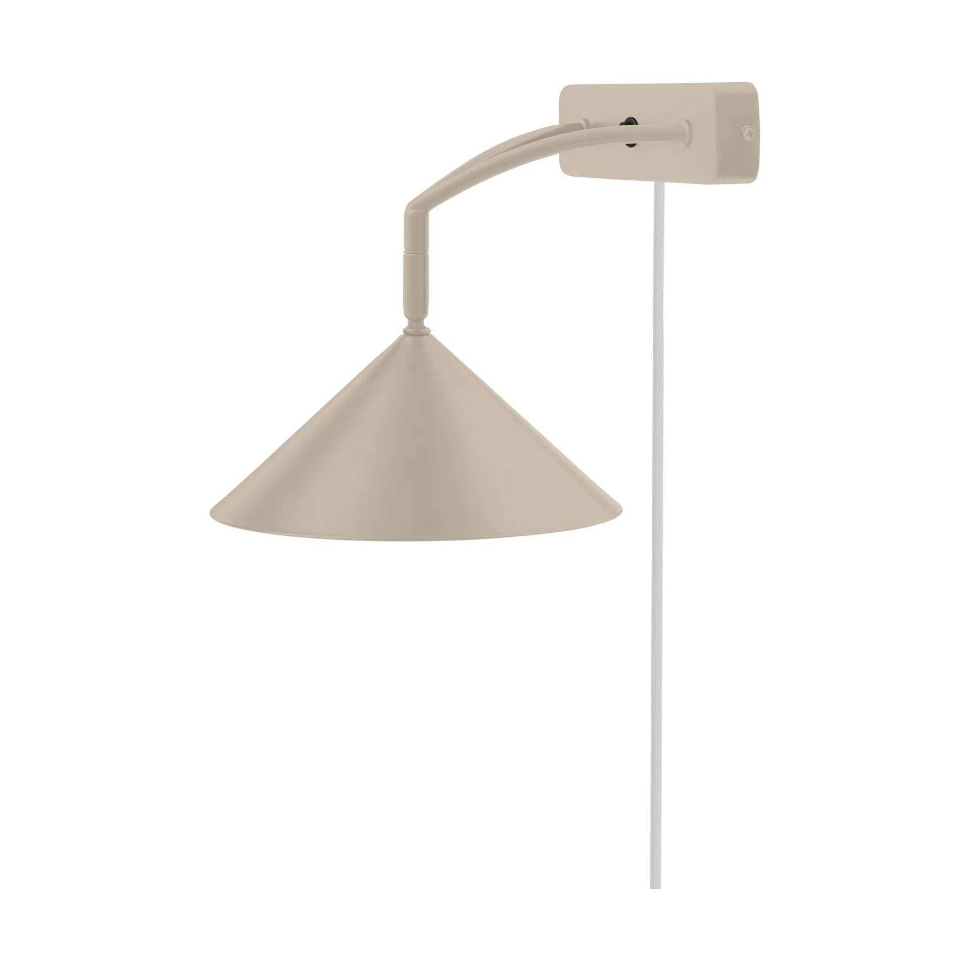 Curve vägglampa, Beige Globen Lighting
