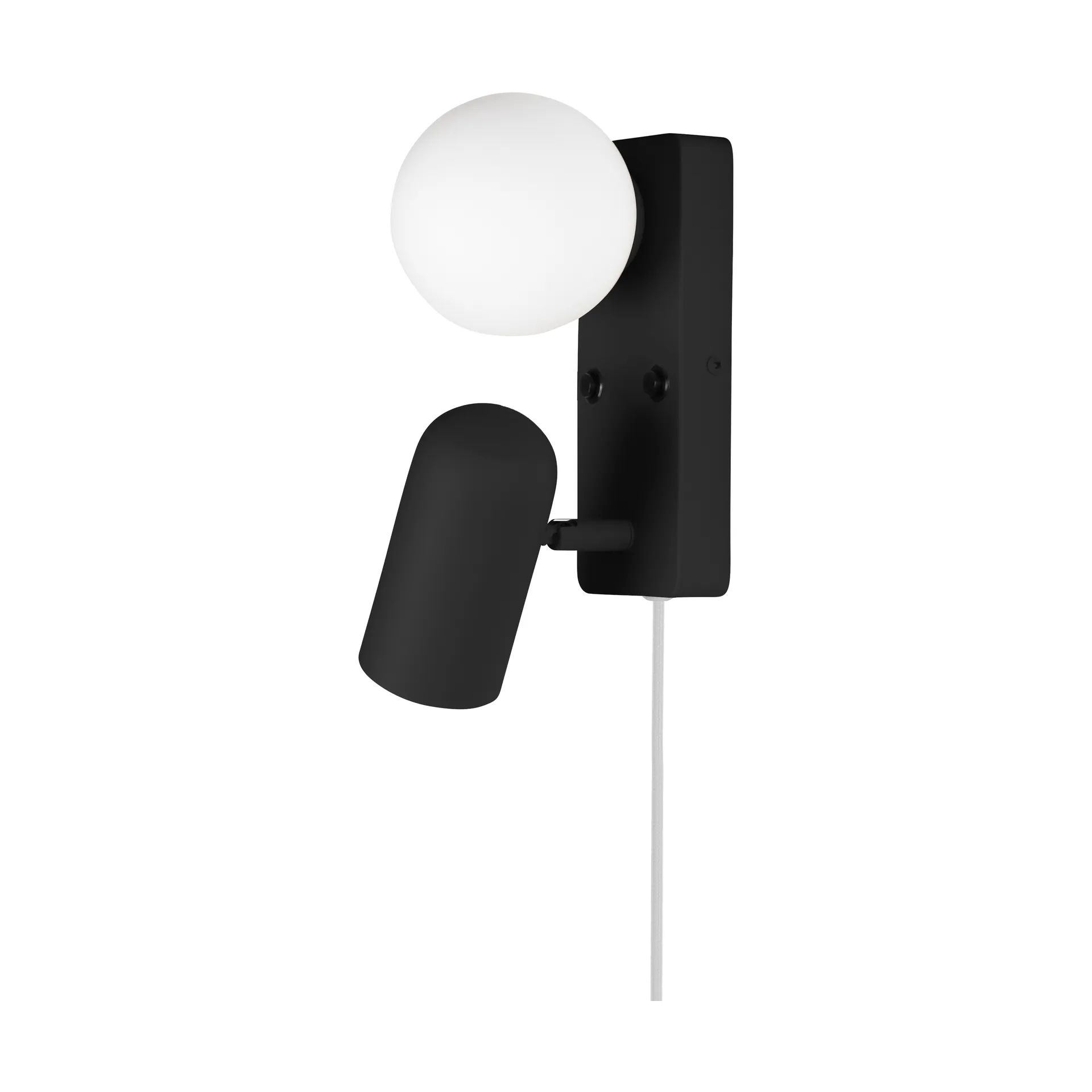 Doppio vägglampa, Svart Globen Lighting