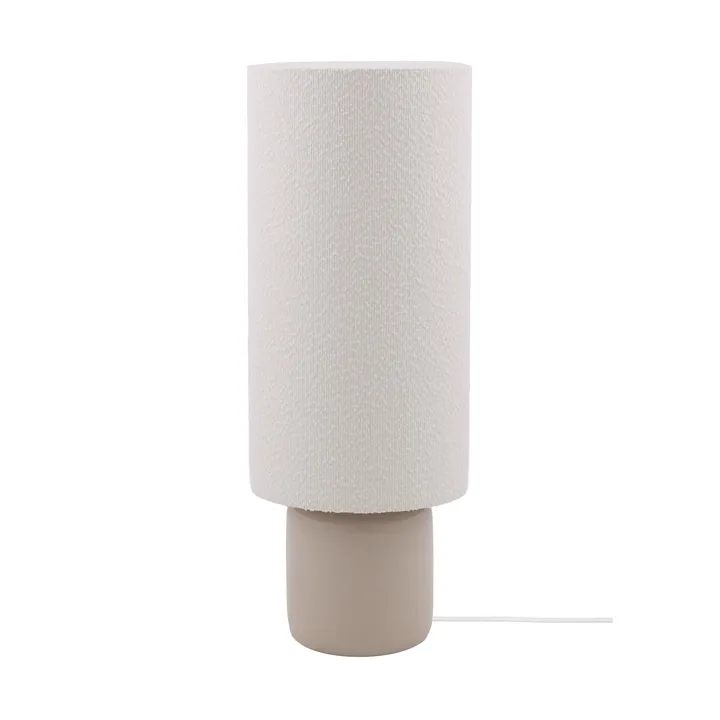 Florian golvlampa - Vit bouclé/beige, Ø30x80 cm - Globen Lighting