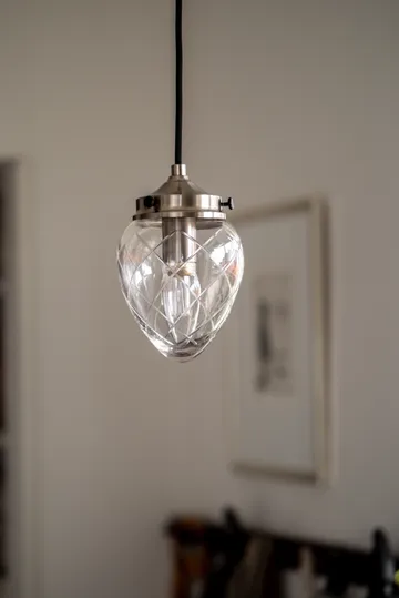 Juni pendel - Antikstål-klar, 11 - Globen Lighting
