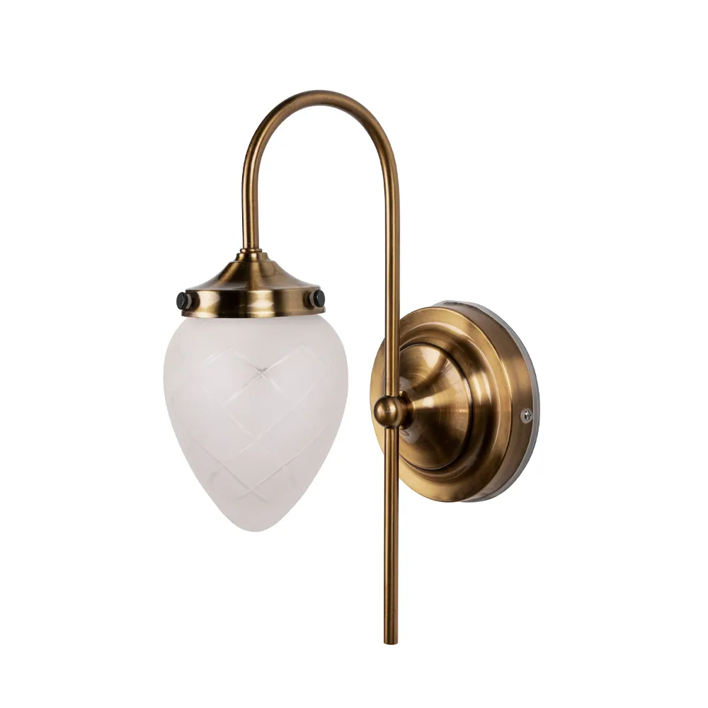Juni vägglampa, Frost Globen Lighting