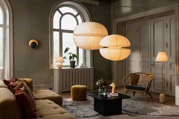 Mela lampskärm - Beige, Ø60 cm - Globen Lighting
