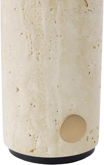 Torrano bordslampa portabel - Beige travertine, 27,5 cm - Globen Lighting