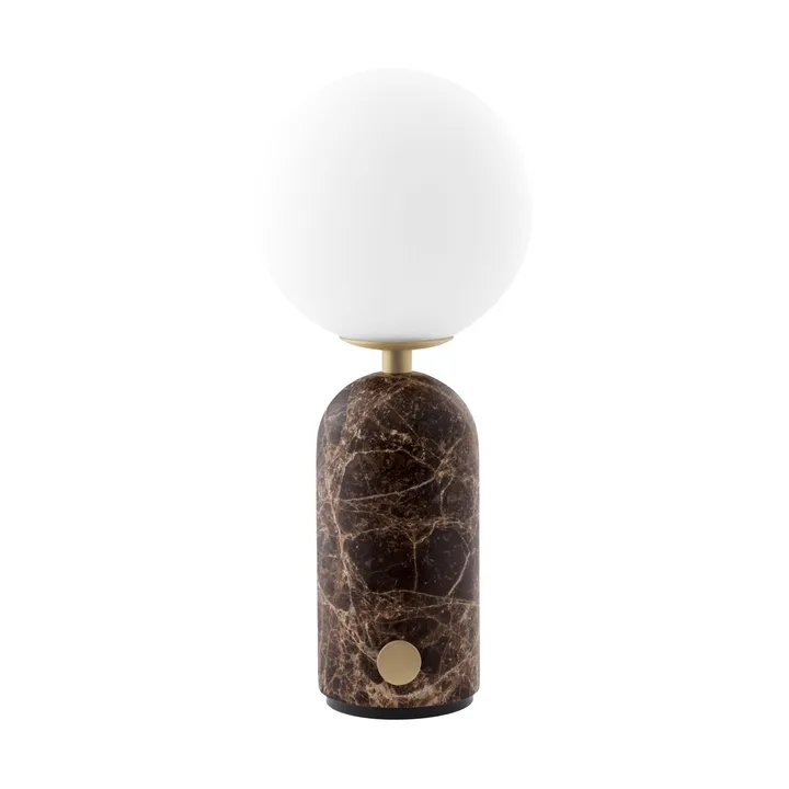 Torrano bordslampa portabel - Brun marmor, 27,5 cm - Globen Lighting