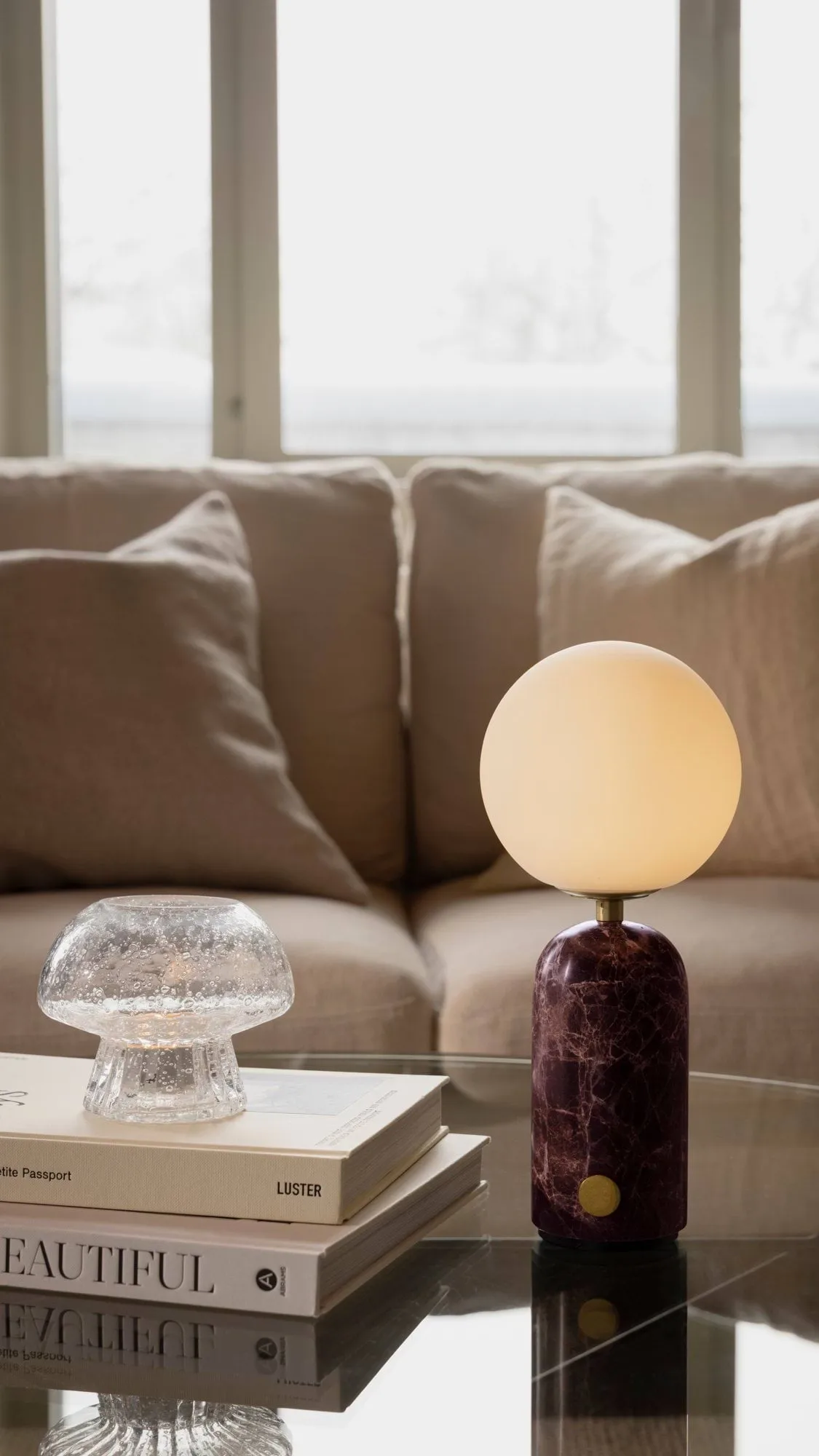 Torrano bordslampa portabel, Rosso levanto, 27,5 cm Globen Lighting