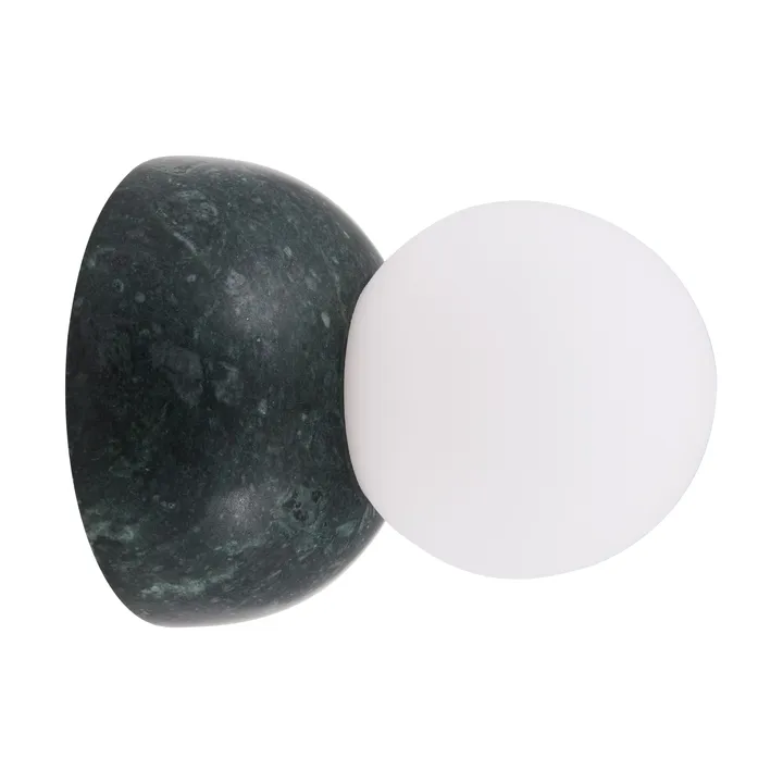 Torrano vägglampa/plafond 13 cm - Mörkgrön marmor - Globen Lighting