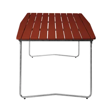 B31 matbord - 170x92 cm, Mörkröd lackerad ek-galvaniserad stål - Grythyttan Stålmöbler
