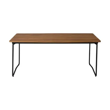 B31 matbord - 170x92 cm, Obehandlad teak-svart - Grythyttan Stålmöbler