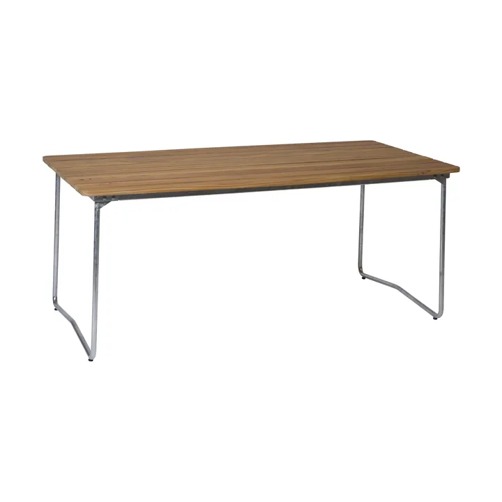 B31 matbord - 170x92 cm, Teak-varmförzinkat stativ - Grythyttan Stålmöbler