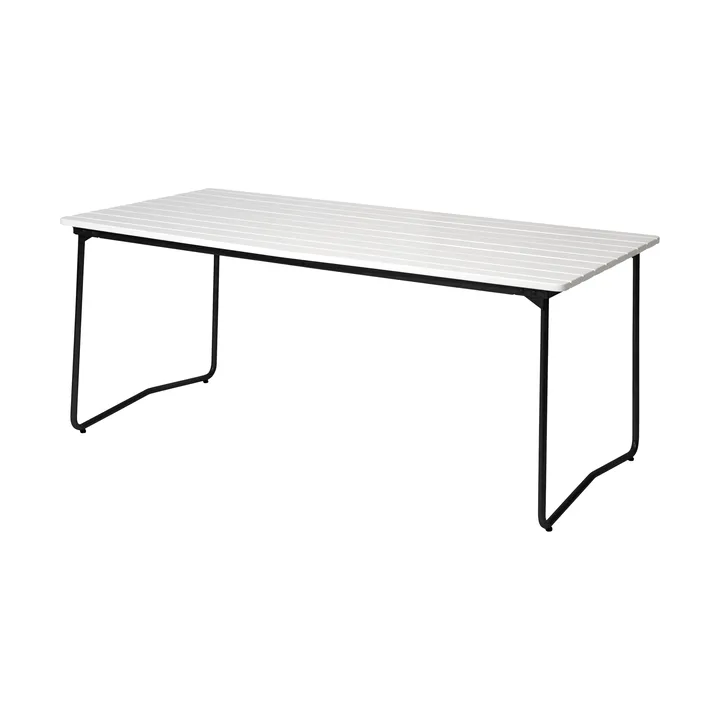 B31 matbord - 170x92 cm, Vitlackerad ek-svart - Grythyttan Stålmöbler