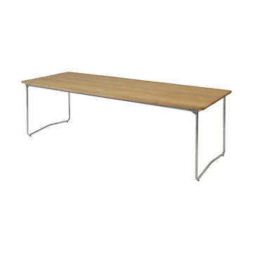 B31 matbord - 230x92 cm, Oljad ek-varmförzinkad stativ - Grythyttan Stålmöbler