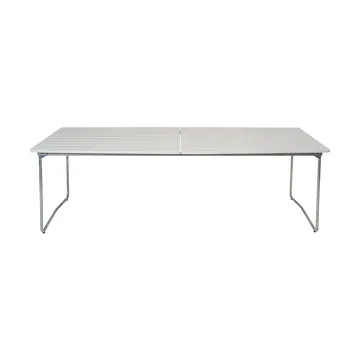 B31 matbord - 230x92 cm, Vitlackad ek-varmförzinkad stativ - Grythyttan Stålmöbler