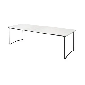 B31 matbord - 230x92 cm, Vitlackerad ek-svart - Grythyttan Stålmöbler