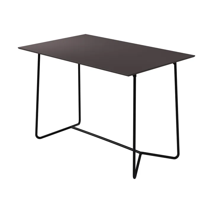 High Tech bord - Charcoal kompakt laminat-svart stativ, 110x70 cm - Grythyttan Stålmöbler
