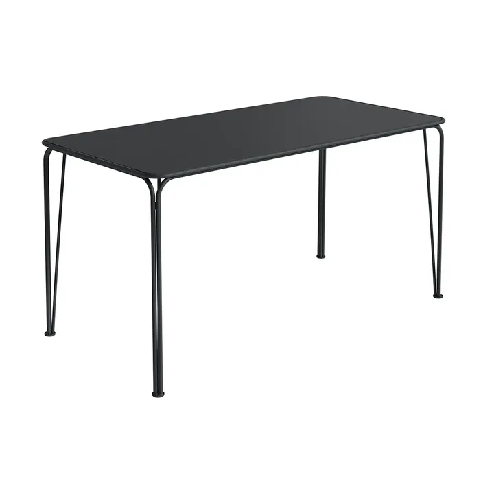 Libelle bord - Graphite gray, 140x70 cm - Grythyttan Stålmöbler