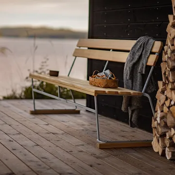 Soffa 5 - Teak-varmförzinkat stativ - Grythyttan Stålmöbler