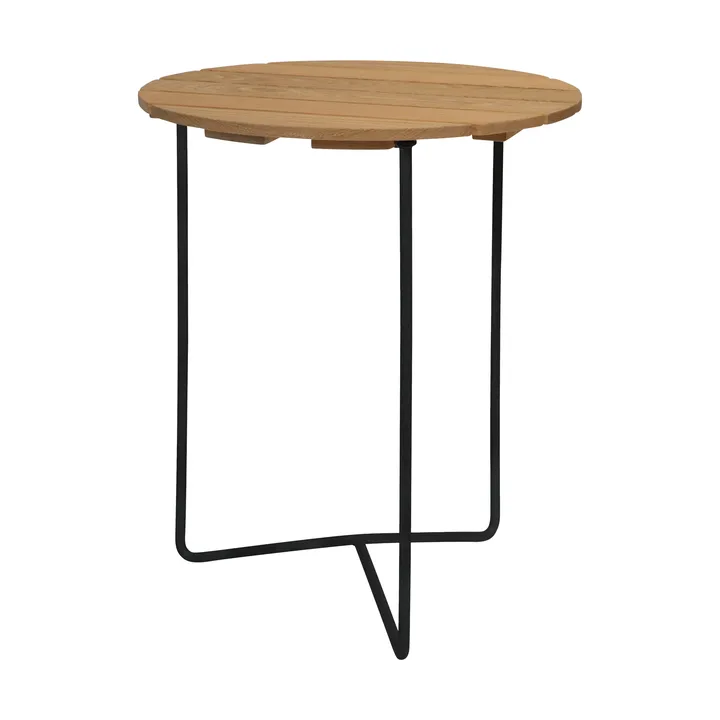 Table 6B bord - Oljad ek-svart, Ø60 cm - Grythyttan Stålmöbler