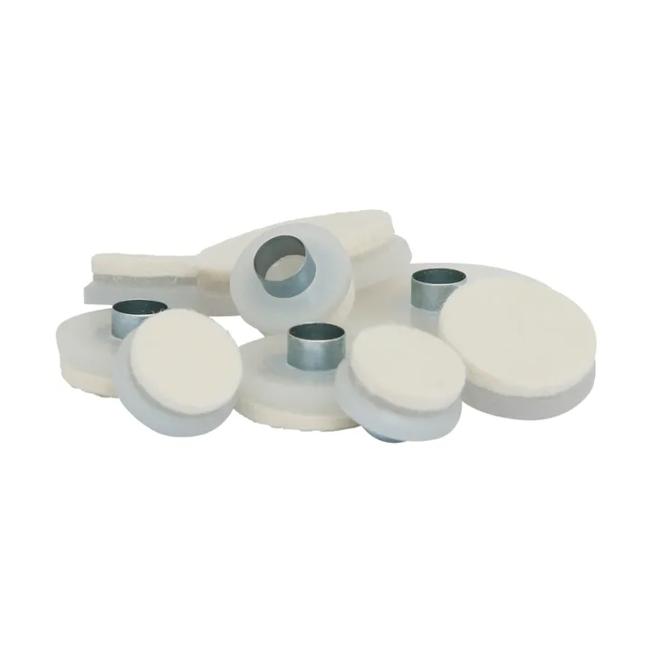 Guardian möbeltass med rörnit Ø37 mm 8-pack - Vit - Guardian