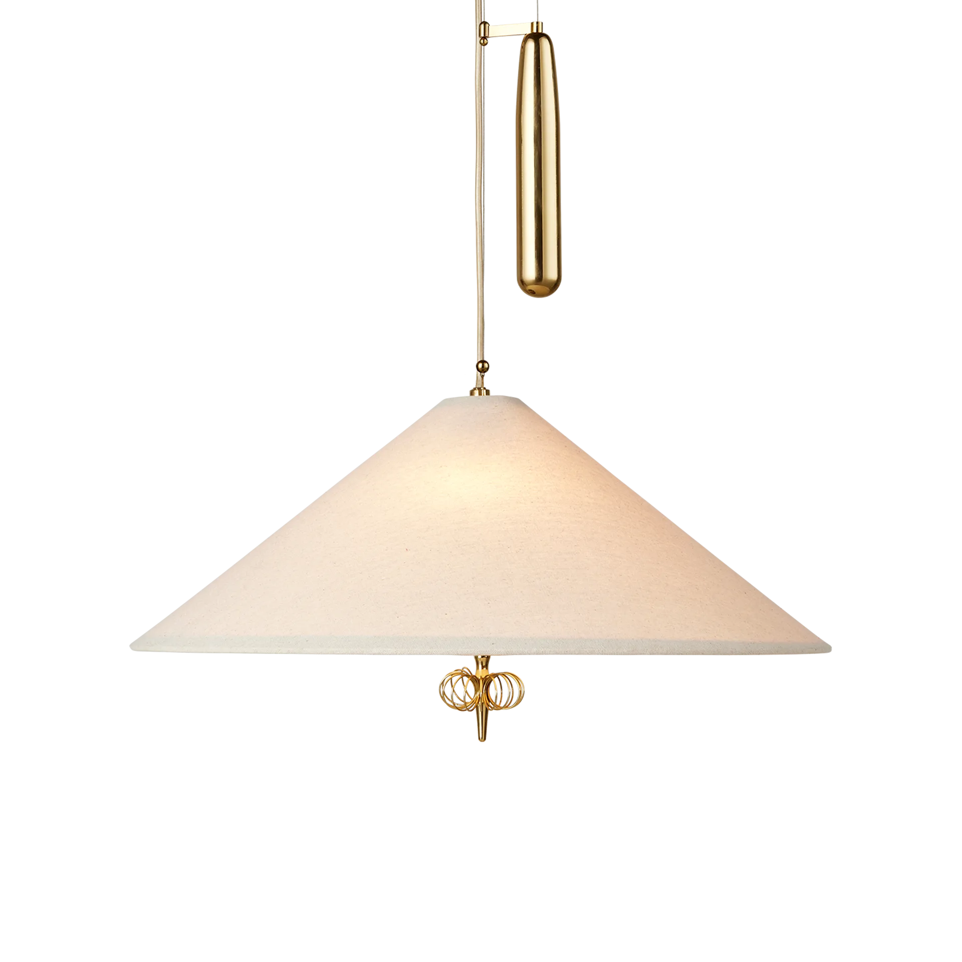A1967 taklampa, Canvas-mässing GUBI
