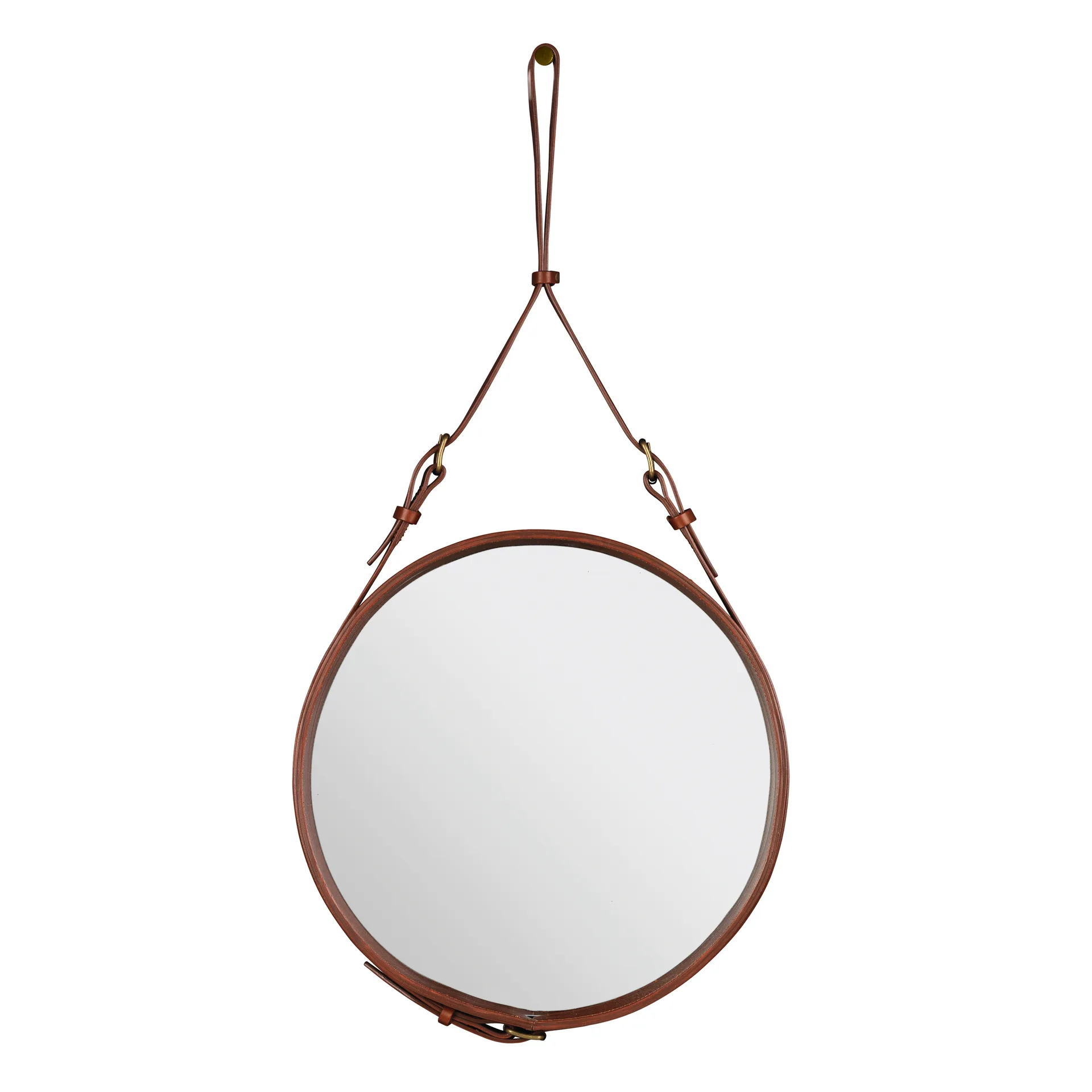 Adnet Circulaire spegel M, brun GUBI