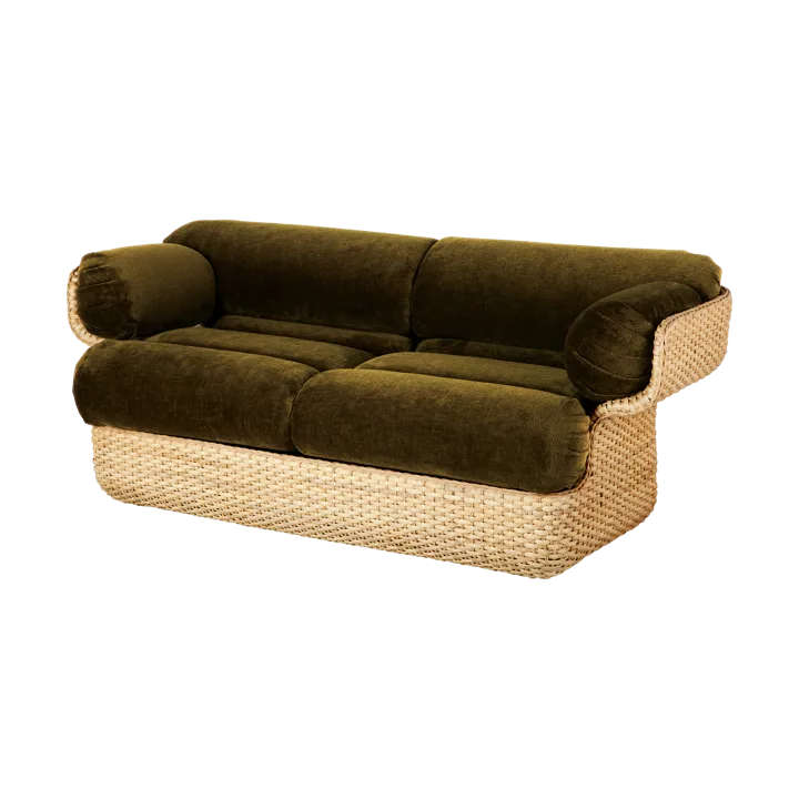 Basket 2-sits soffa helklädd - Mumble Glamour Group 40-rotting - GUBI