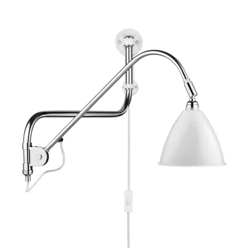 Bestlite BL10 vägglampa - matt vit-krom - GUBI