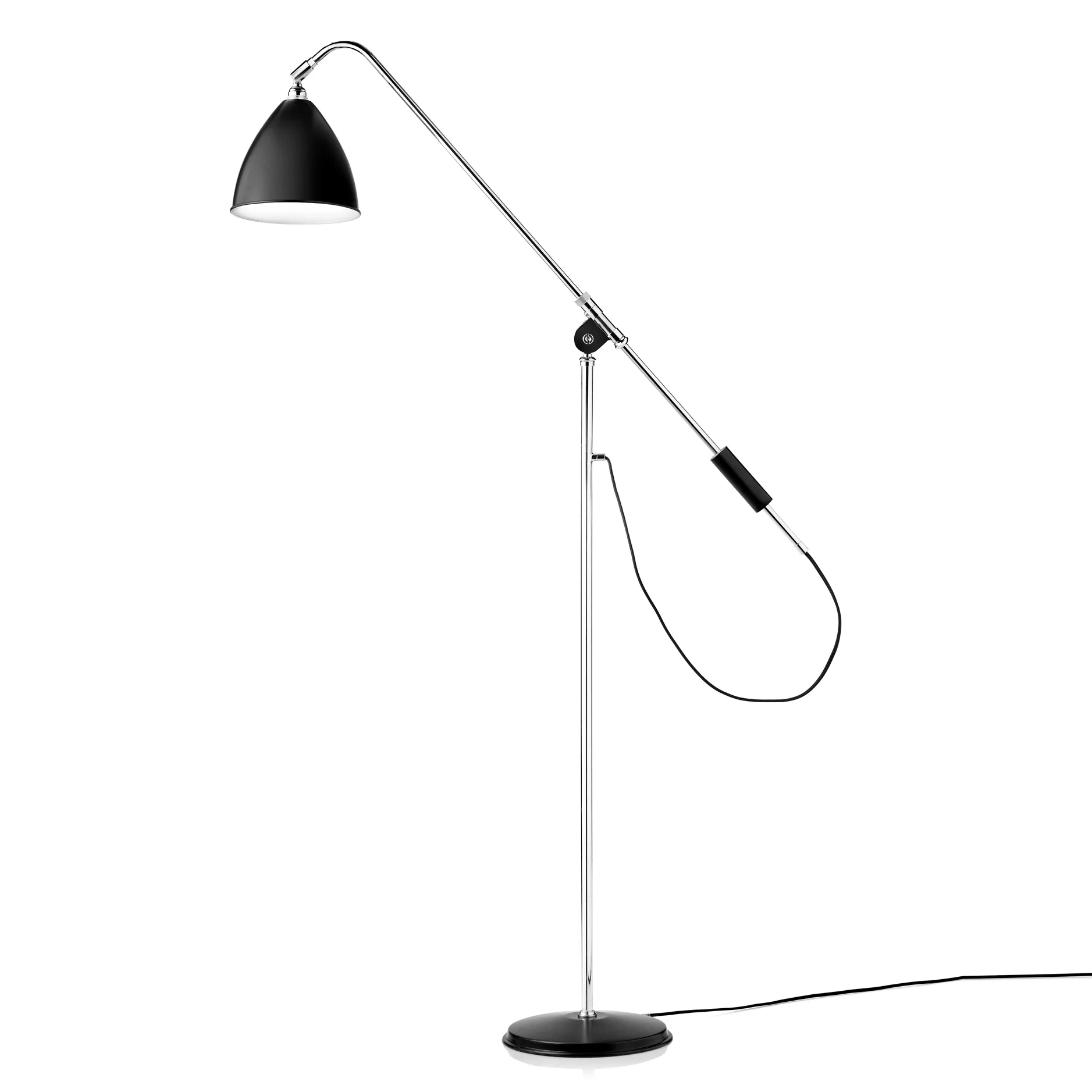 Bestlite BL4 golvlampa, svart-krom GUBI