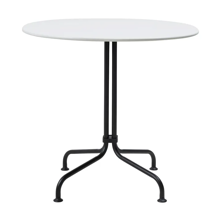 Carmel Bistro matbord 75x75 cm - Clam white-black semi matt - GUBI
