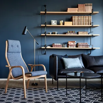 Demon vägghylla 3 plan - black stained ash, 155 cm - GUBI
