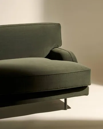 Flaneur soffa 3-sits - Asator 0984-matt svart - GUBI