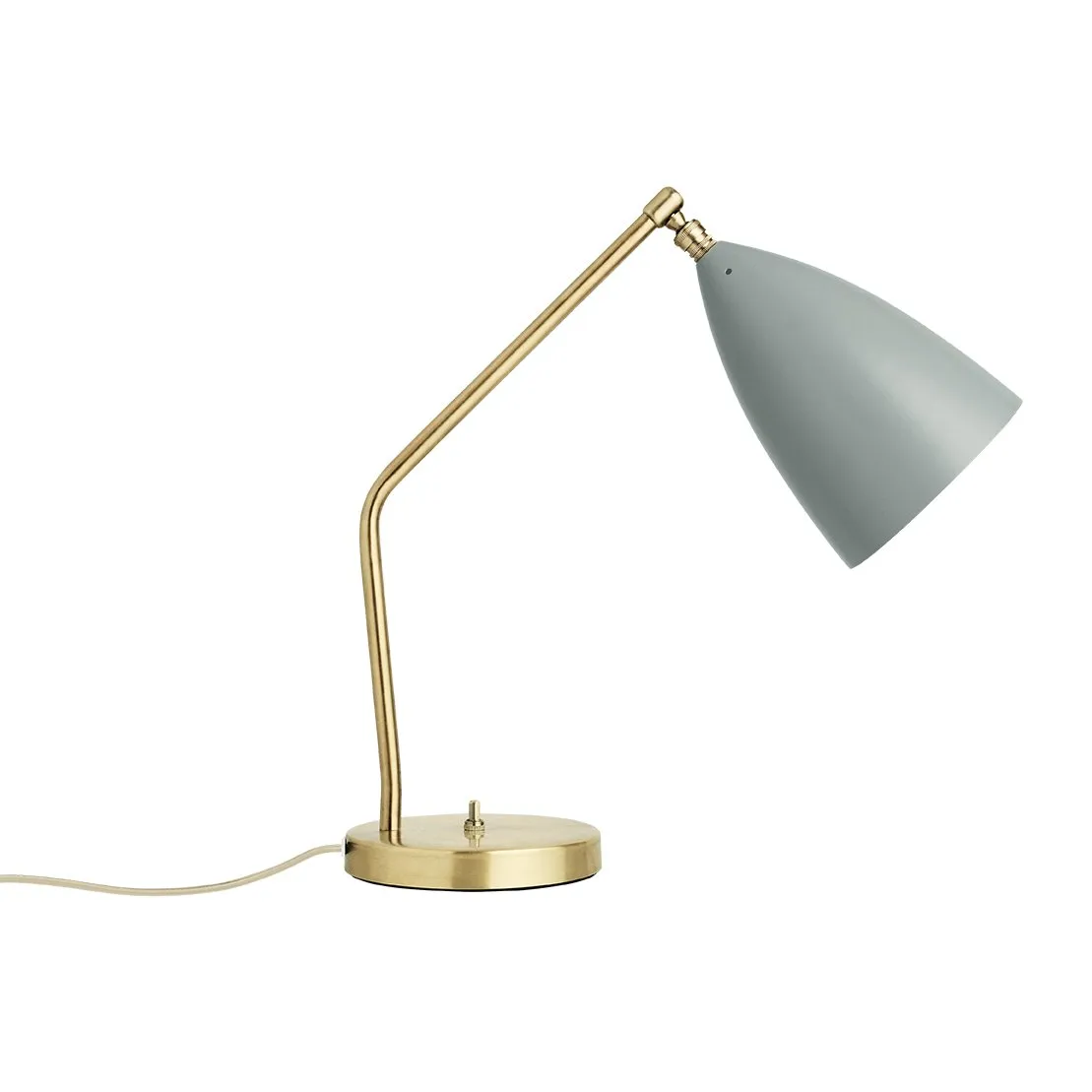 Gräshoppa bordslampa, blågrå GUBI