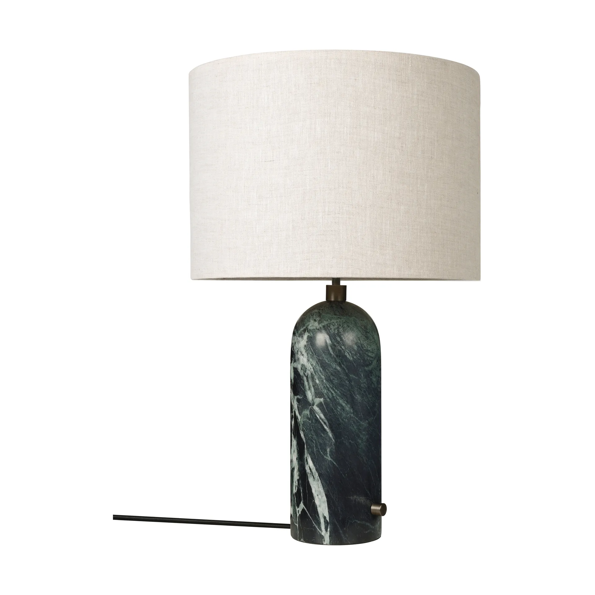Gravity L bordslampa, Emerald marble-canvas GUBI