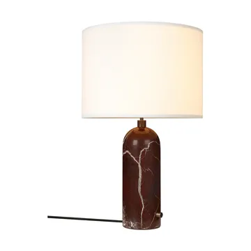 Gravity L bordslampa - Maroon marble-white - GUBI
