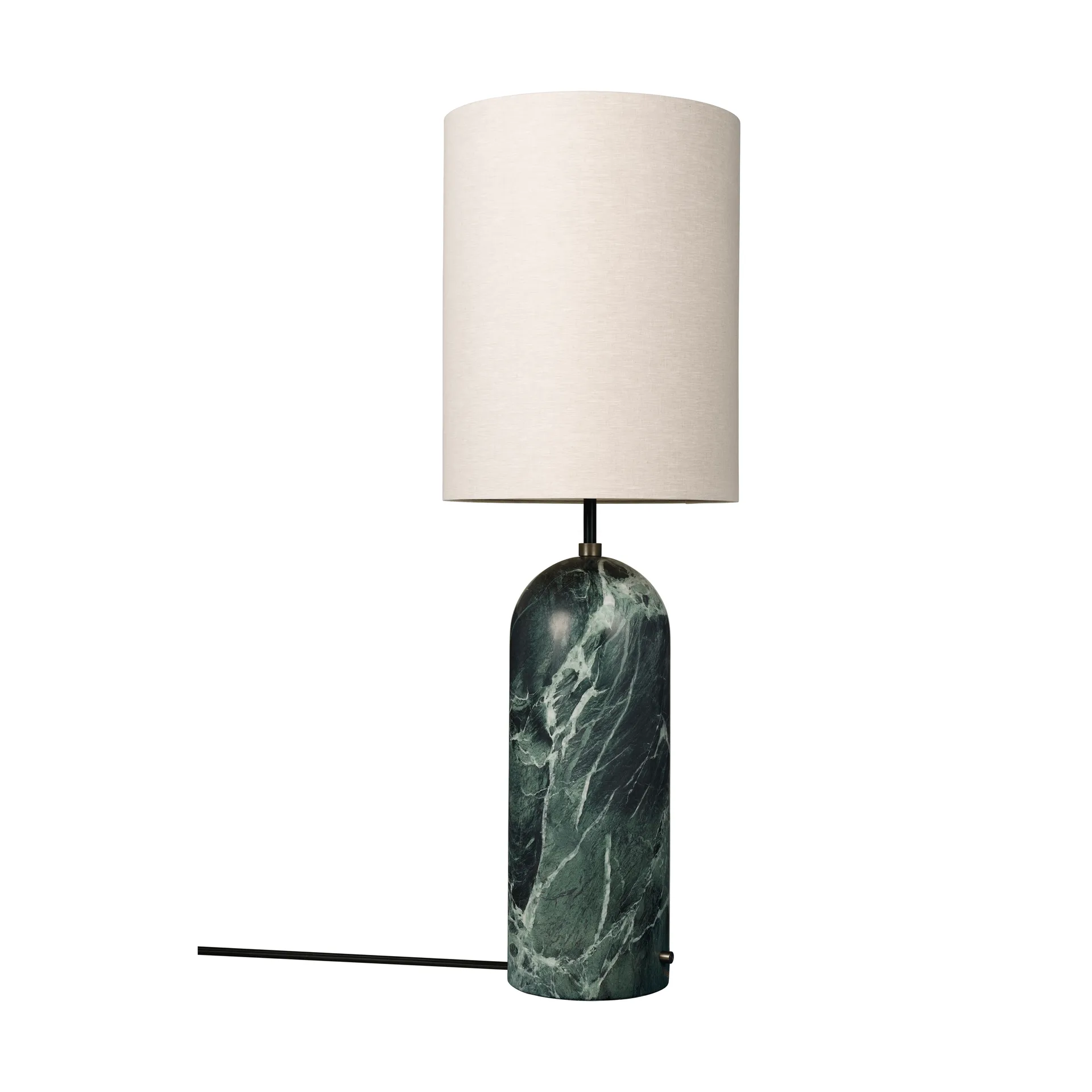 Gravity XL golvlampa, Emerald marble-canvas GUBI