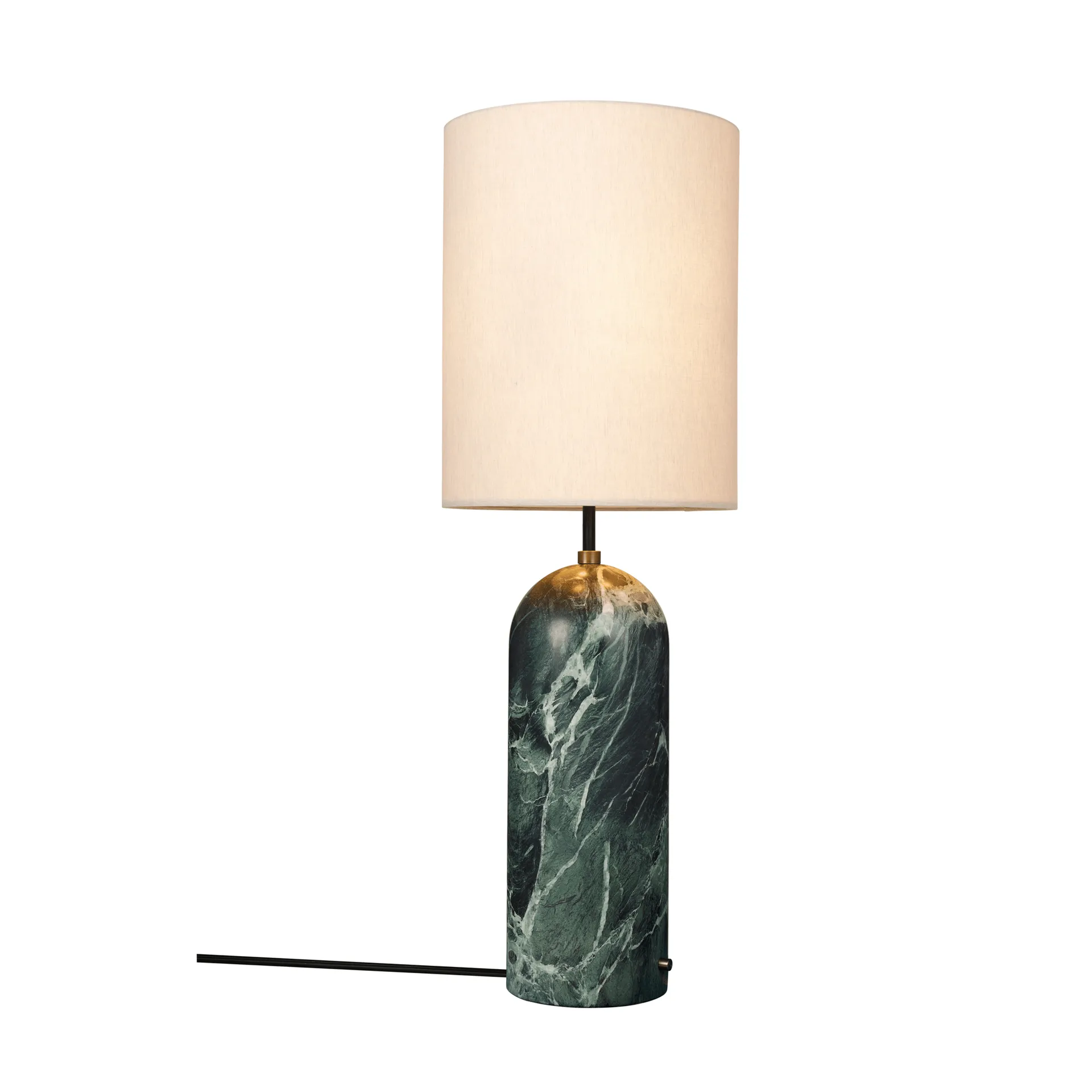 Gravity XL golvlampa, Emerald marble-canvas GUBI