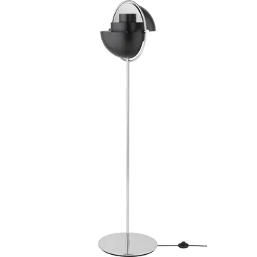 Multi-Lite golvlampa - Krom-svart - GUBI