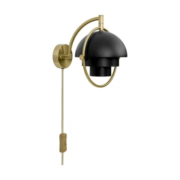 Multi-Lite vägglampa - Svart-mässing - GUBI
