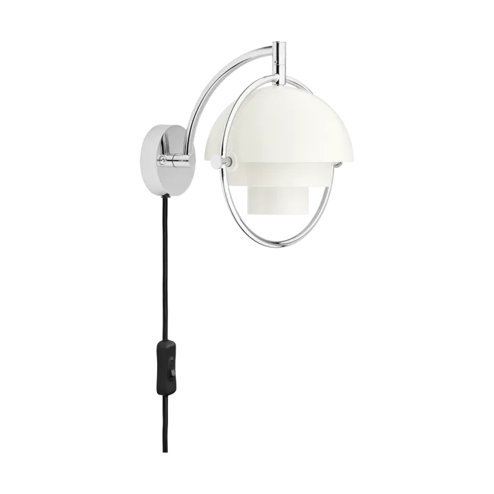 Multi-Lite vägglampa - Vit-krom - GUBI