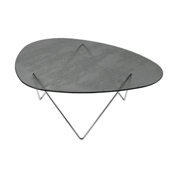 Pedrera soffbord - Krom-strukturglas smoke - GUBI