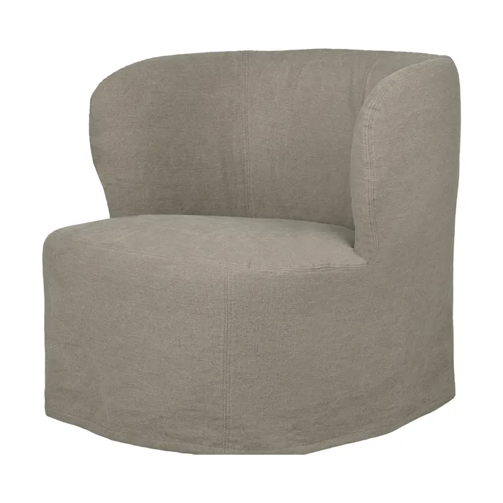 Stay Slipcover loungestol - Linen Flax 0024, large - GUBI
