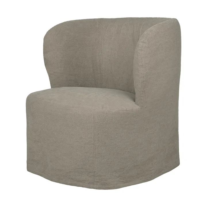 Stay Slipcover loungestol - Linen Flax 0024, small - GUBI
