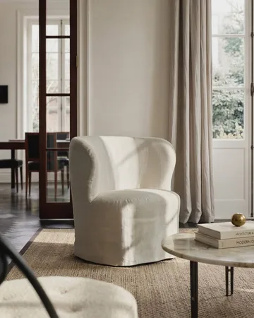 Stay Slipcover loungestol - Linen Flax 0024, small - GUBI