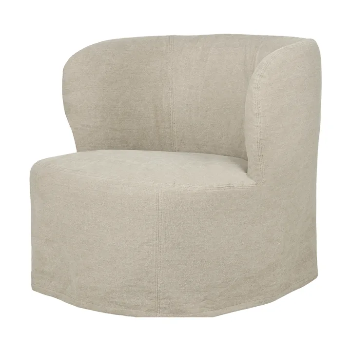 Stay Slipcover loungestol - Linen Natural 0023, large - GUBI