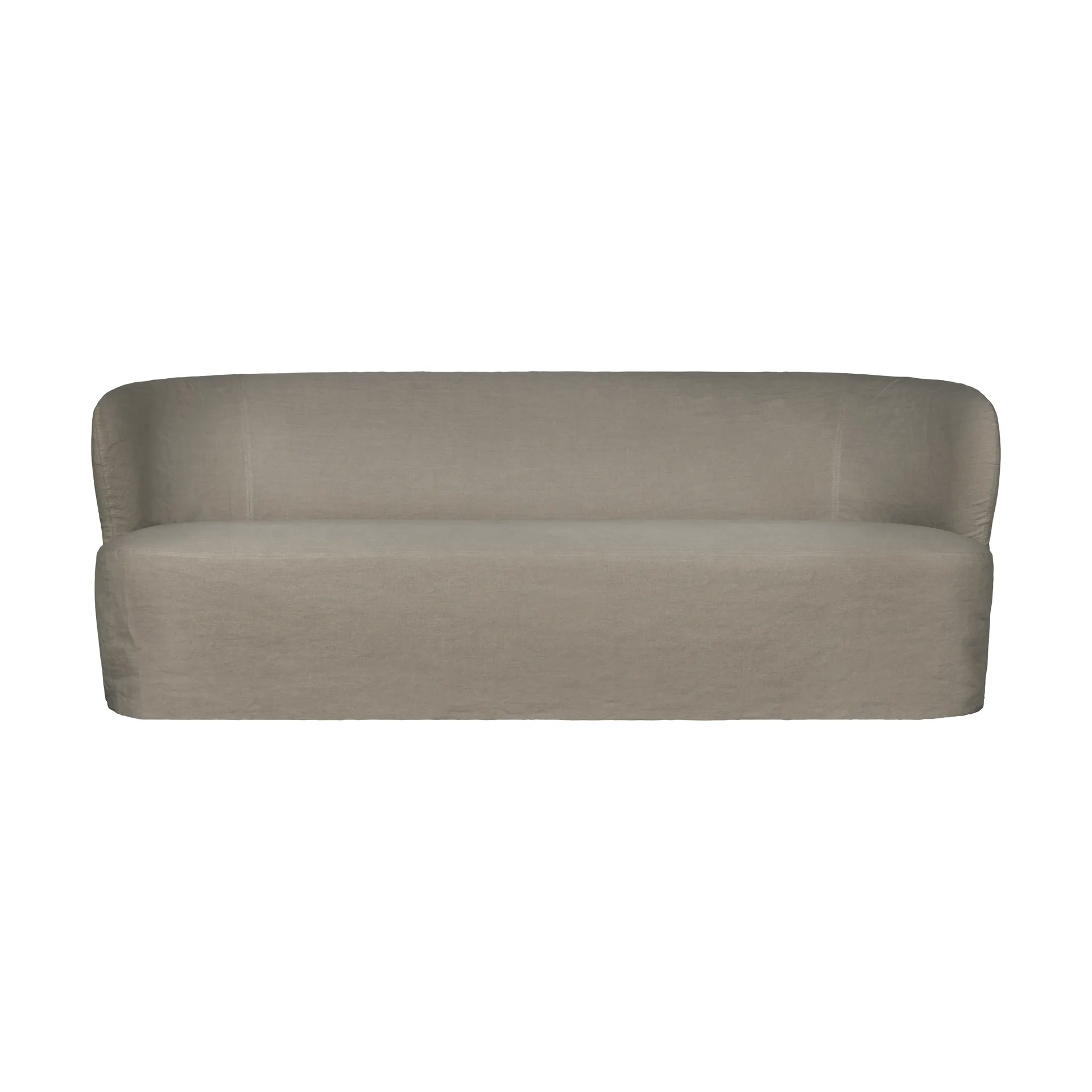 Stay Slipcover soffa, Linen Flax 0024, 220x95 cm, 3-sits GUBI