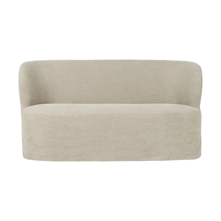 Stay Slipcover soffa - Linen Natural 0023, 150x70 cm, 2-sits - GUBI