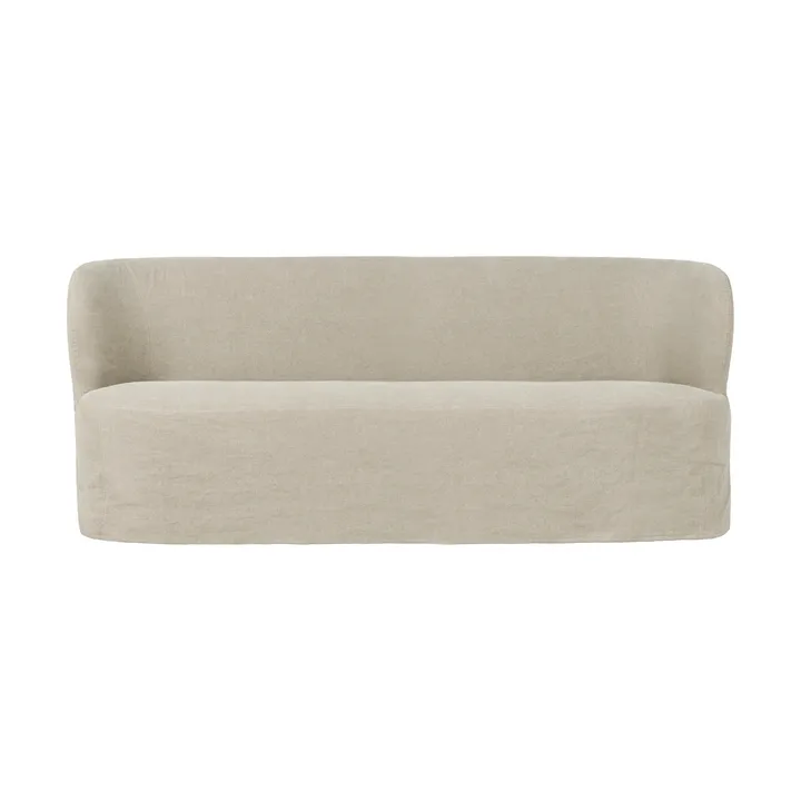 Stay Slipcover soffa - Linen Natural 0023, 190x95 cm, 2,5-sits - GUBI