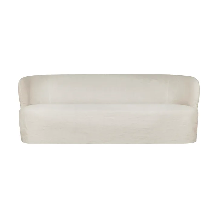 Stay Slipcover soffa - Linen Natural 0023, 220x95 cm, 3-sits - GUBI